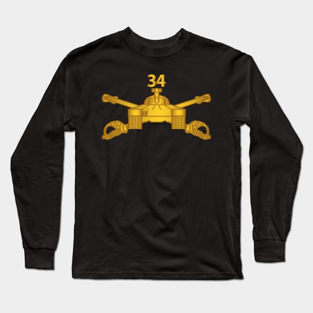 34th Armor Regiment - Armor Branch wo Txt Long Sleeve T-Shirt by twix123844